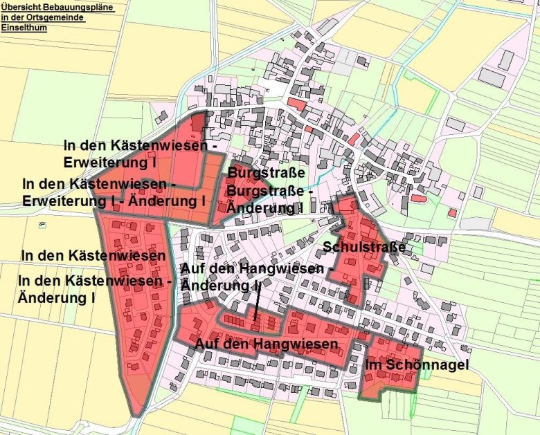 Overview of development plans Einselthum